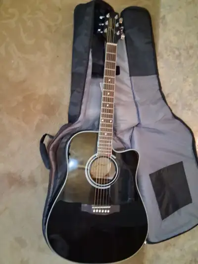 Jasmine acoustic-electric guitar, View more