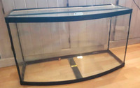 46 gallon bow front with glasslid aquarium $50
