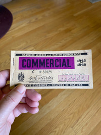 Vintage /antique gas ration coupons 