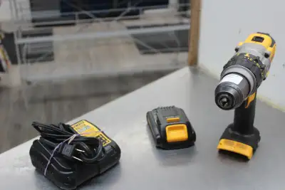 DeWALT 20v Hammer Drill, Battery, Charger, View more