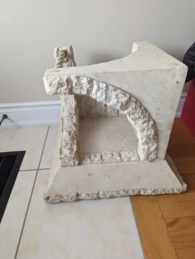 am selling a vintage looking table stand for $100 obo. It is 18"x18" and 16.5" high. NO glass top