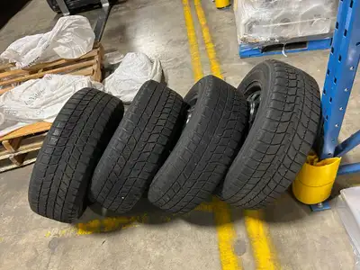4 winter tires, used, on rims, 215/60R16 95T. Used for 1 year.