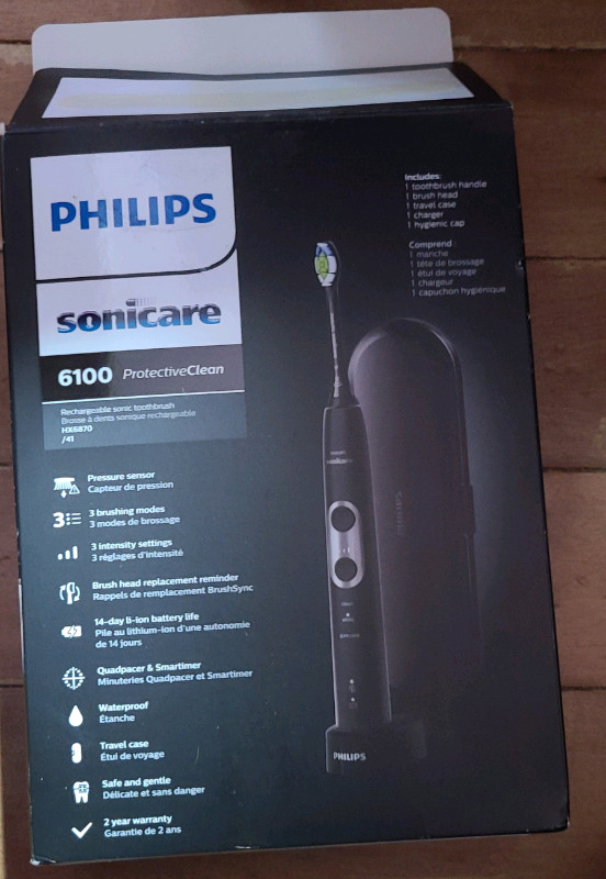 Philips Sonicare ProtectiveClean 6100 Black Toothbrush 

 in Bathwares in London - Image 2