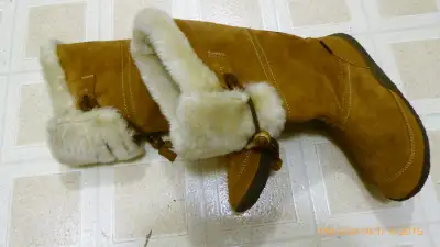 Winter leather boots, View more