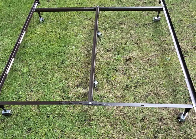 Adjustable Metal Bed Frame (Twin/Double/Queen) in Beds & Mattresses in Campbell River - Image 3