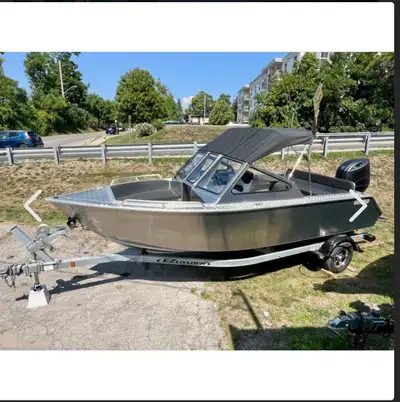 2025 Stanley Islander 19 with 150 Suzuki stealt outboard with only 10 hrs of use. $85000 no tax priv...