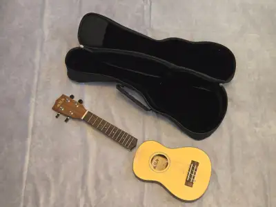 FOR REPAIR - Kala Thinline Soprano Travel Ukulele - Solid Spruce Top ●$50.00 or best offer ●THIS UKU...