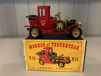 Vintage Lesney Matchbox Y-11 1912 Packard Landaulet Toy Car Toys