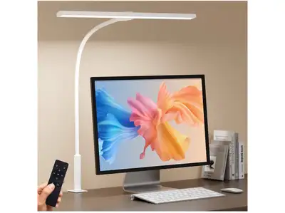 SEOUFRDZ Desk Lamp, 3 Colors Stepless Dimming Light Adjustable, View more