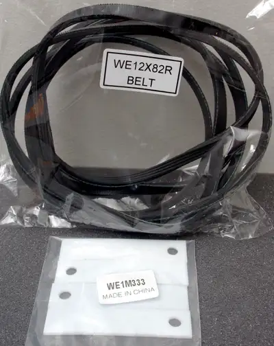 New Dryer belt and 4-glides: WE12X82, WE1M333, View more