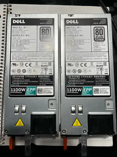 For sale: pull from working Dell PowerEdge R730xd -4 modules of Load reduce ecc skhynix 64gb module...