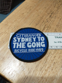 Sydney, Australia 1989 bike ride patch