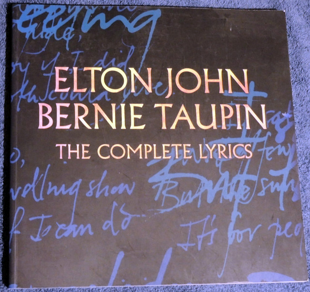 ELTON JOHN LYRICS BOOK - a MUST-HAVE for any fan! in Non-fiction in Markham / York Region - Image 2