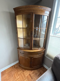 Antique Hutch /Corner Display Cabinet