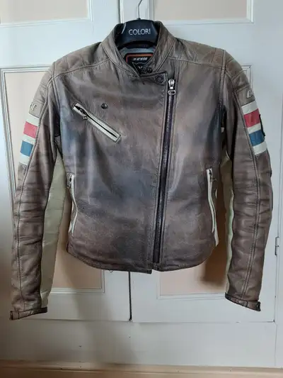 Manteau de moto en cuir Dainese pour femme, View more