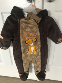Like New - Lion King Infant Snowsuit / Bunting Suit