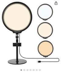 Full Screen Ring Light with Stand and Phone Holder, Globalstore