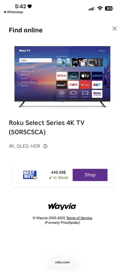 Roku Select Series 4K TV, View more