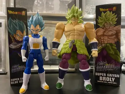 Dragon ball Bandai BROLY + VEGETA limit breaker 13" , View more