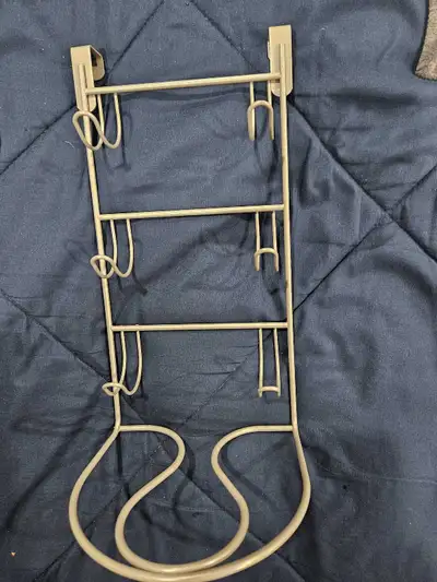 Over the door holder for hair straightener and blow dryer, View more