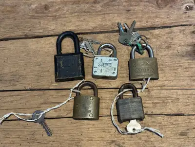  Vintage Padlock Collection $25. , View more