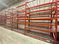 Largest stock of used pallet racking available. RediRack style.