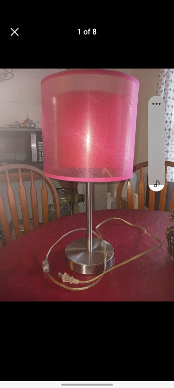 2 Pink Lamps in Indoor Lighting & Fans in Moncton