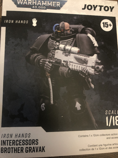 Joytoy Warhammer Iron Hands Intercessors Brother Gravak, View more