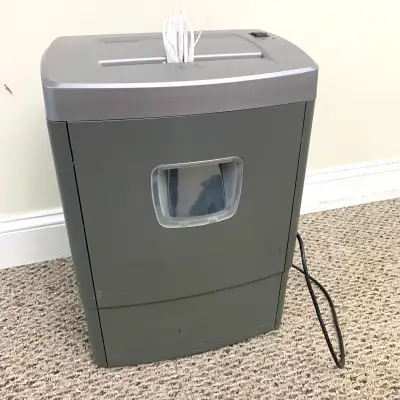 Paper shredder, office shredder, electronics device for securely shredding documents and paperwork....
