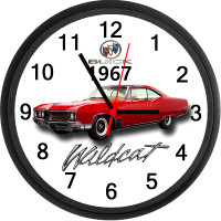 1967 Buick Wildcat (Maroon) Custom Wall Clock - Brand New