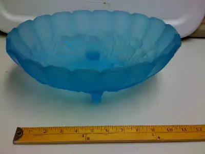 Plat à fruits bleu givré, View more