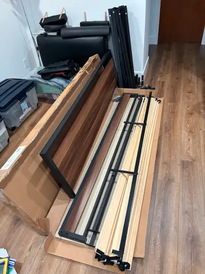 King Bed Frame; almost new; still in original packaging;, View more