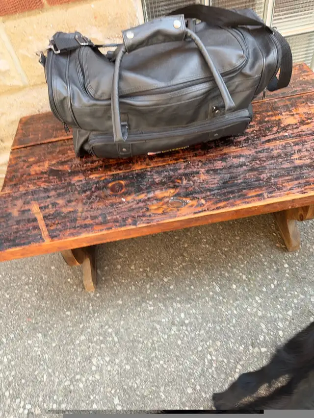 Faux Leather Black Tote65151223492097124