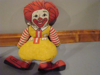 vintage Ronald McDonald stuffed doll