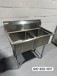 Commercial Double Compartment Sink