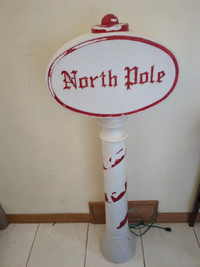 North Pole vintage blow mold