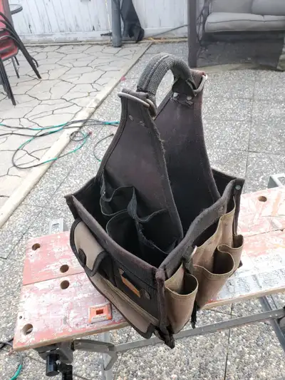 Custom Leather Electrical tool carrier