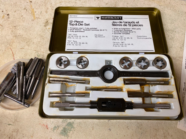 Mastercraft 12 piece Tap and Die Set plus extras in Hand Tools in Dartmouth - Image 2