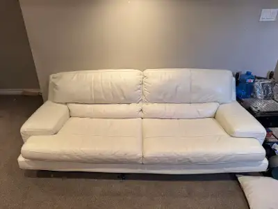 White Leather Couch Set, View more