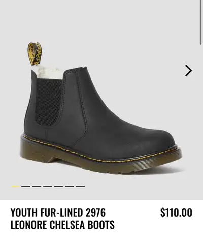 Dr. Martens BRAND NEW Kid's Fur-Lined 2976 LEONORE Boots-US 11T, View more