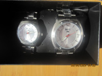 Roots His/Hers Silver Colour Watch Set Brans New w/tags