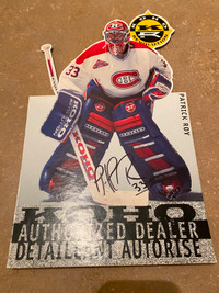 Patrick Roy auto & UD  Game used jersey/stick 2001  $125