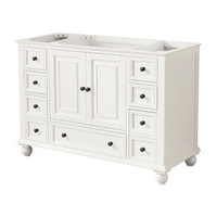 OPEN BOX VANITY SALE- 48" Vanity Cabinet in French White