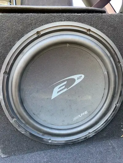 I am selling a used Alpine subwoofer in good condition. This subwoofer delivers powerful and clear b...