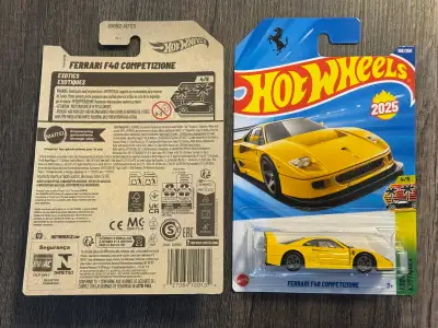 Hot wheels Ferrari F40 Competizione Yellow, View more