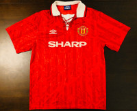 1992-1994 Manchester United Super Rare Home Jersey - Size Large