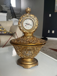 Gold Clock with Storage