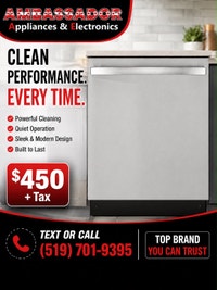 NEW 24” GE Dishwasher (Stainless Steel) 51 dBA London Ontario Preview