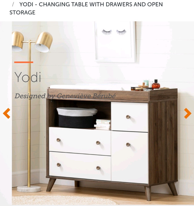 Southshore furniture yodi changing table dresser commode. New dans Commodes et armoires  à Ouest de l’Île - Image 4