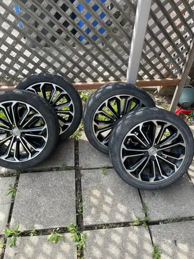 Selling a set of 215/45R17 tires mounted on original Toyota rims. Tires are in good condition and we...
